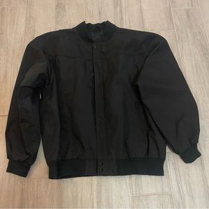 VINTAGE Arnold Palmer Jacket Mens XL Black Lining all zippers and snaps works